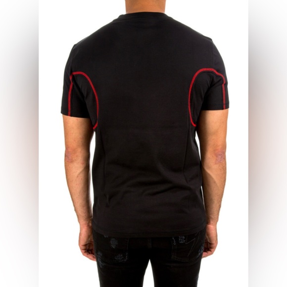 Givenchy Black Cotton Gemini Faces Print T-Shirt Sz XL - Picture 4 of 8